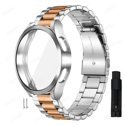 20mm for samsung galaxy watch 4 5 6 7 44mm 40mm band + case galaxy watch6  4 classic 47mm 46mm 43mm 5 pro 45mm strap TPU case