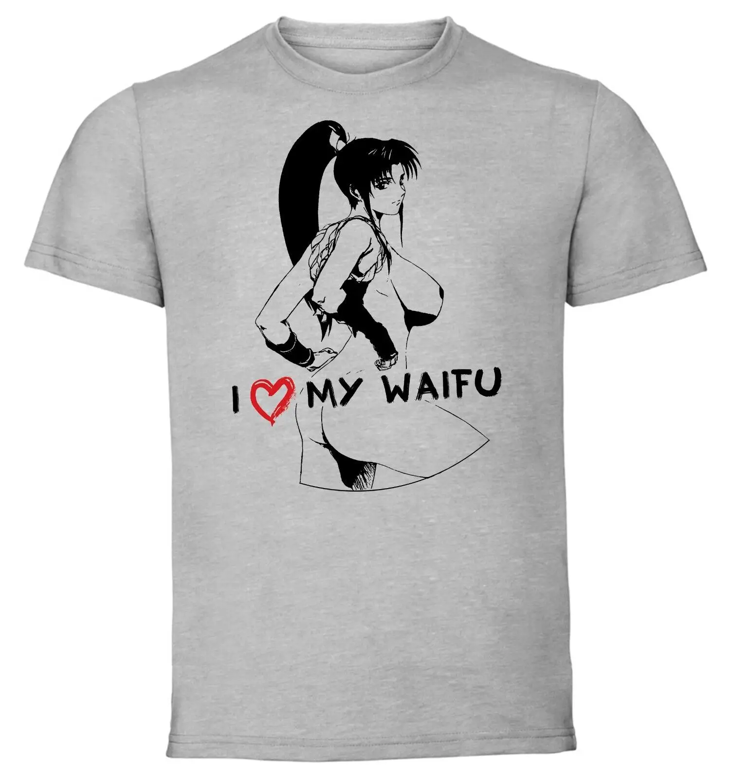 

Black Ink Waifu The King of Fighters Shiranui Mai TShirt PE0378 Unisex clothing