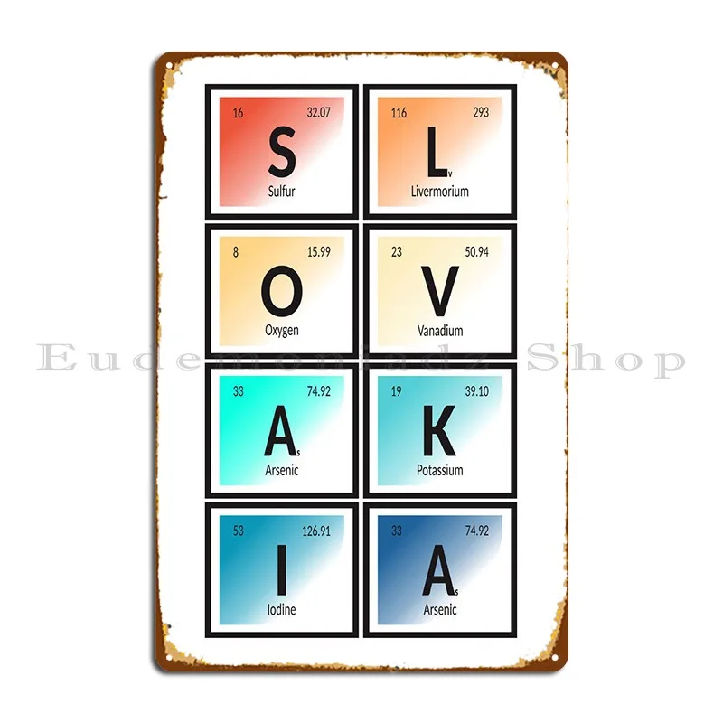 Slovakia Metal Plaque Customize Wall Mural Wall Plaque Design Pub Tin Sign Poster