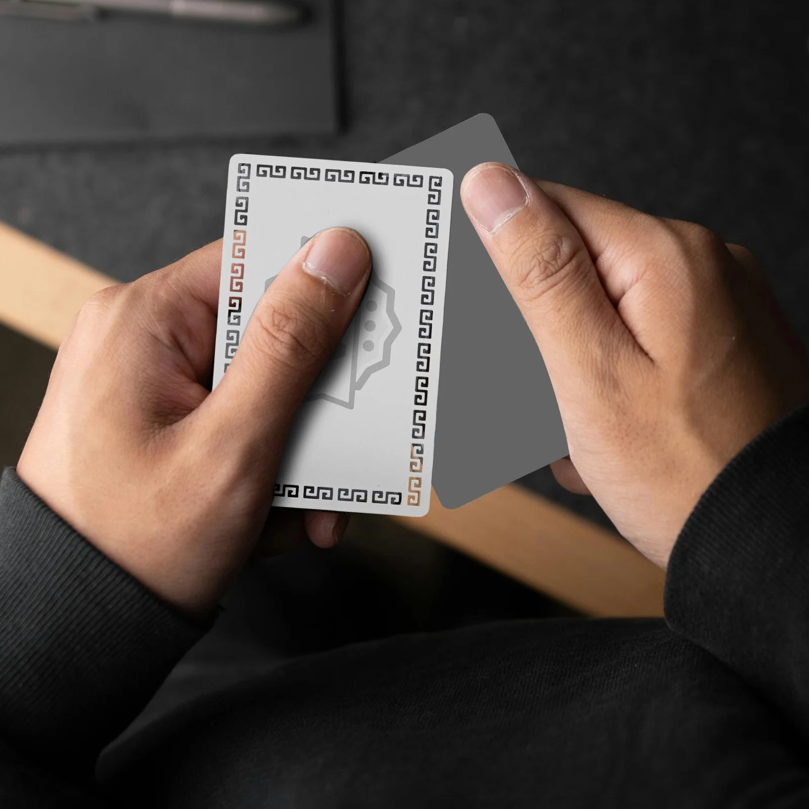 10 Stück Namenskarten aus Aluminiumlegierung, blanko, Sublimations-Visitenkarten, doppelseitiger Druck, Metall-Visitenkartenrohlinge, glatte Kanten