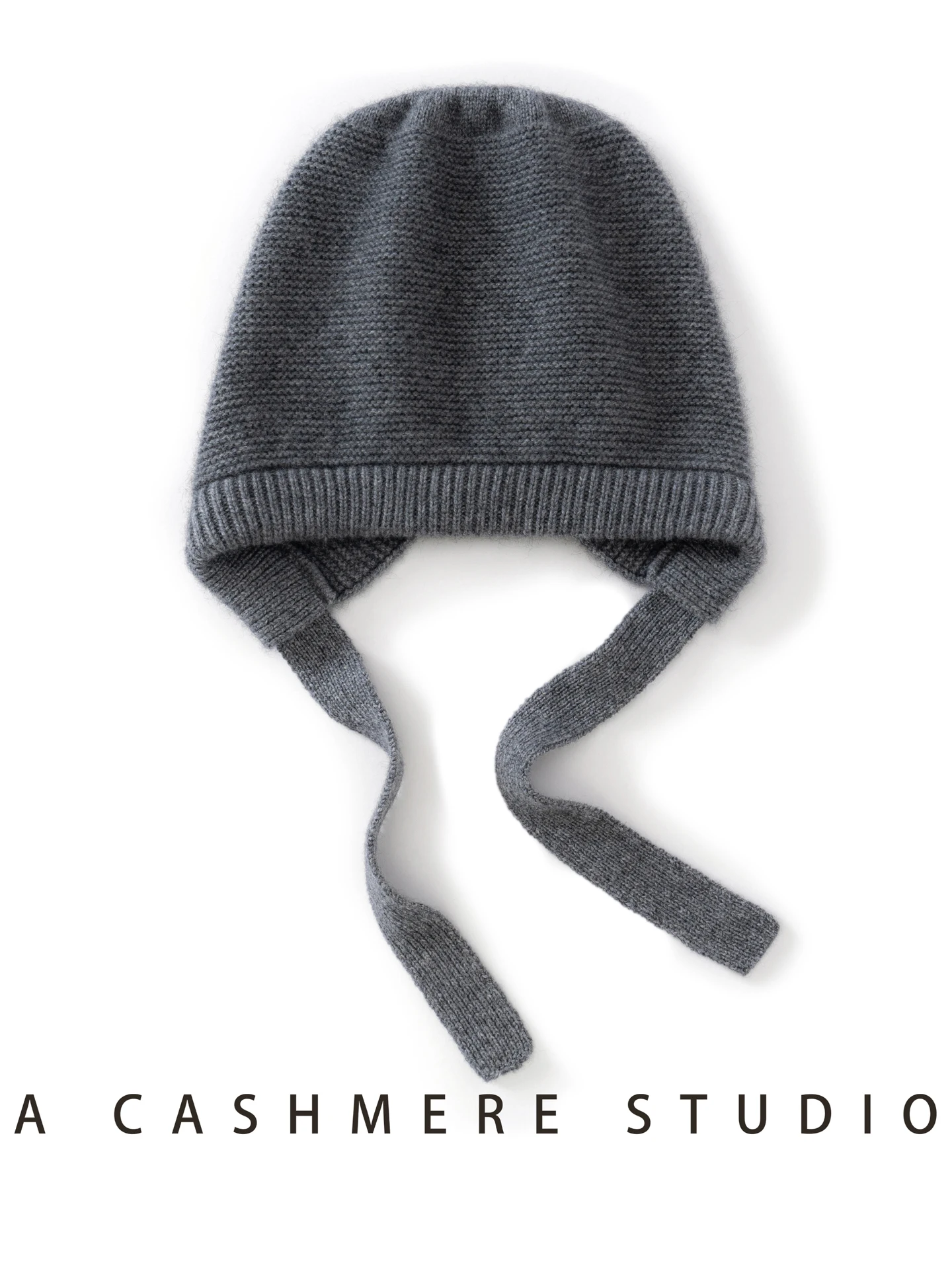 Knit Beanie Hat Warm - หมวกถักแคชเมียร์คุณภาพ 100% สำหรับผู้หญิง หมวกกันหนาวป้องกันหู หมวกบีนนี่ให้ความอบอุ่น หมวกบาลาคลาวาสำหรับกลางแจ้ง
