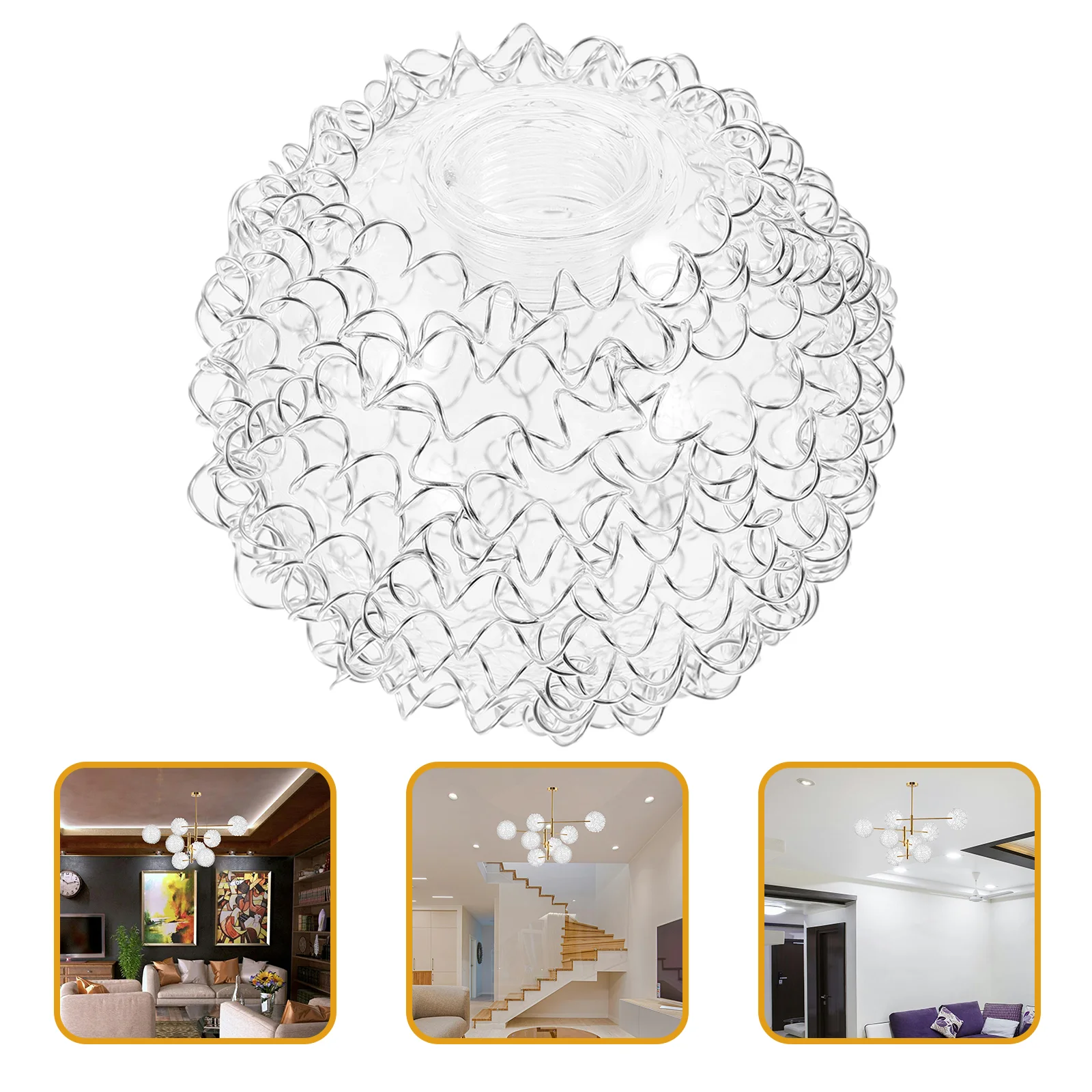 Glass Lampshade for Chandelier Shades Small Light Fixture Cover Table Replacement Pendant Lights Earth