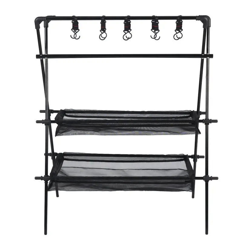 Multifunctional Double-layer Shelf Drying Net Drying Bracket Storage Storage Rack
