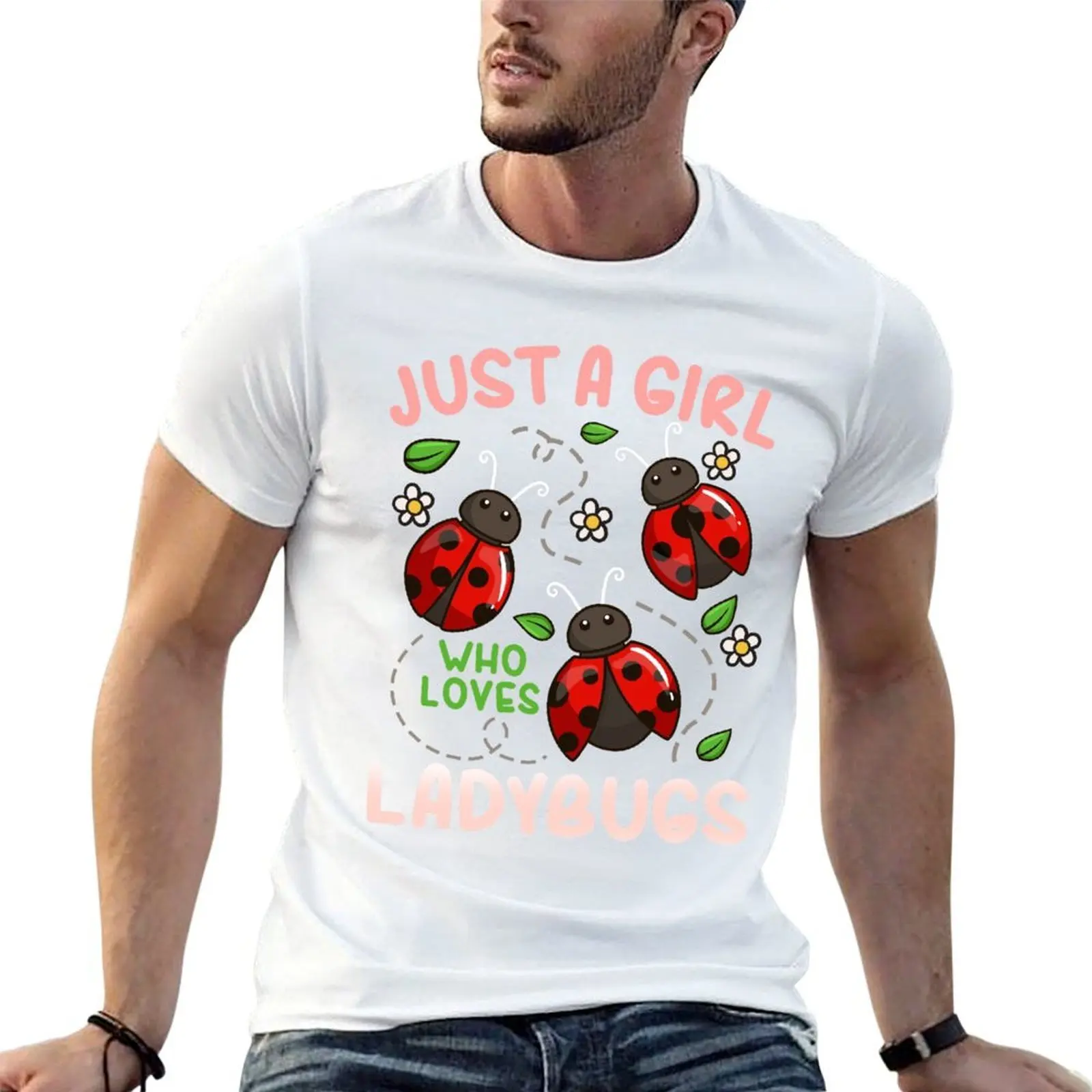 

Ladybug Ladybug Lover Insect T-Shirt t shirt for man 100 percent cotton cotton tshirt 100% man t shirt heavy cotton T-Shirt