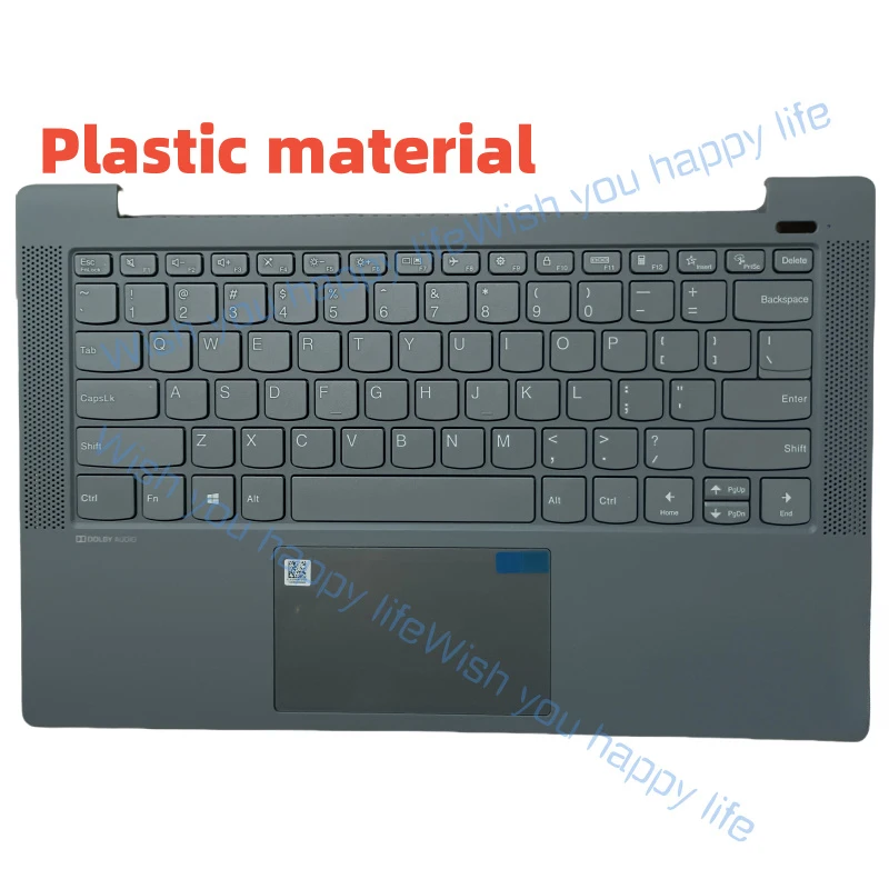 L... New For Lenovo ideapad 5-14ALC05 Palmrest Upper Case Coevr US keyboard 2020 2021