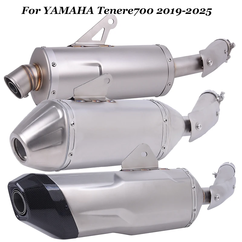 

Надеваемый модифицированный мотоциклетный глушитель, карбоновая крышка, хвостовая труба, оригинальный для YAMAHA Tenere700 T700 Escape Moto Line