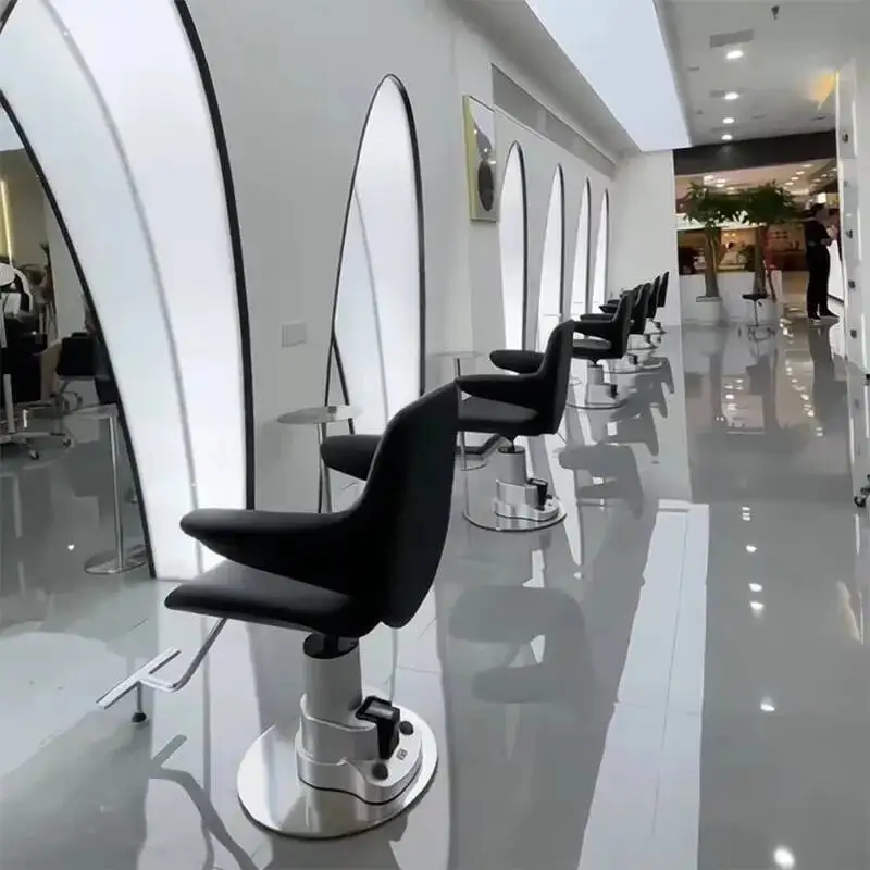 Barber Chair Electric Man Luxury Aesthetic Professional Personalized Chair Swivel Equipment Soft Cadeira Salon Furniture