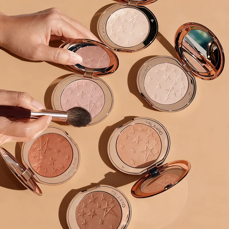 Starlight – poudre brillante originale, reflets scintillants, Contour avec miroir, correcteur naturel, éclaircissant durable, maquillage pour la peau pour femme