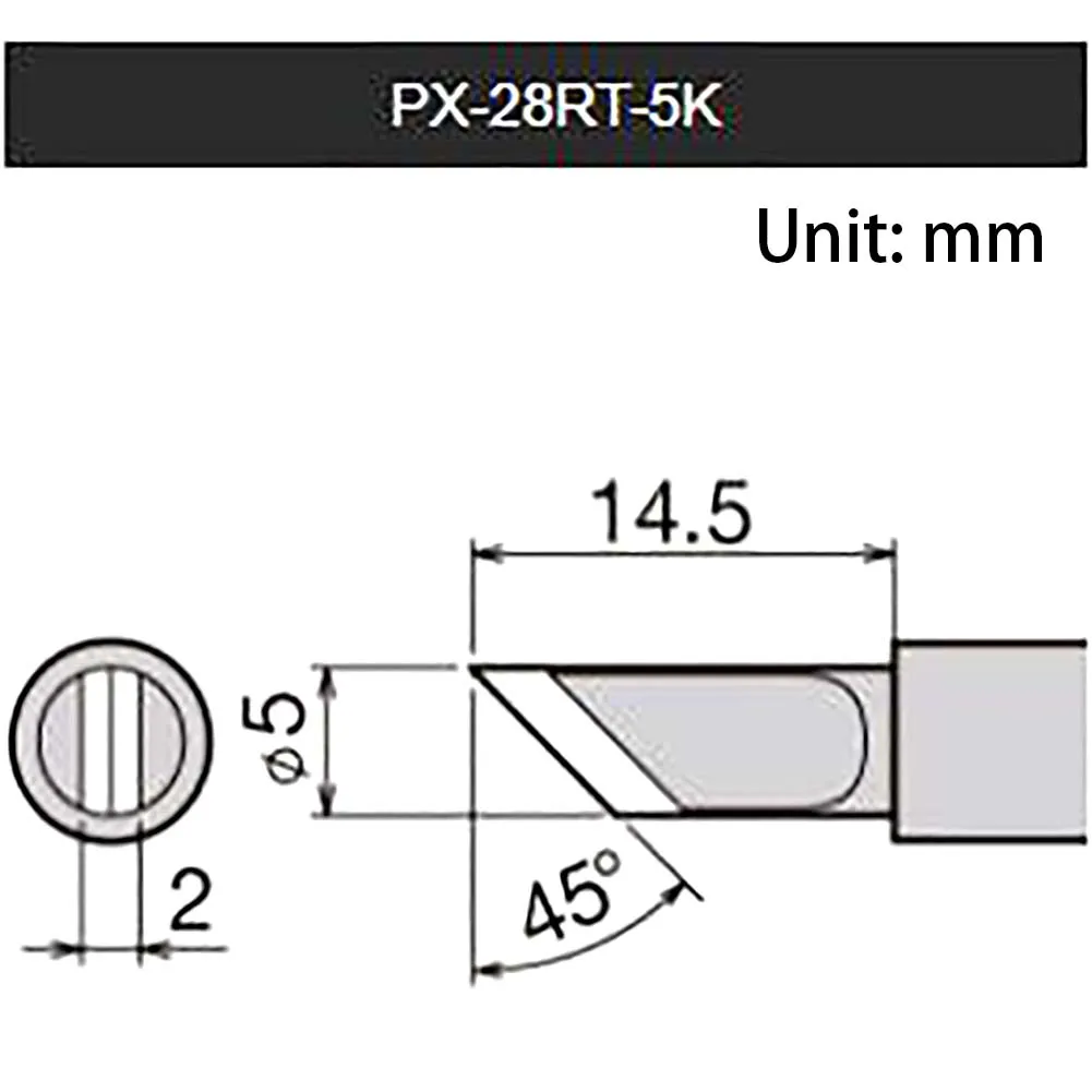 PX-28RTはんだごて用の日本のオリジナルアイテムPX-280はんだ付けチップ