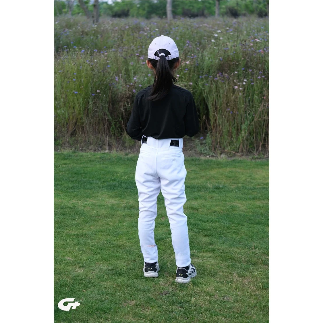 

G+ Baseball Pants for Kids And Teens Wear Resistant Straight Leg Trousers Knee Strengthening Long Pants Polyester Sports Wear