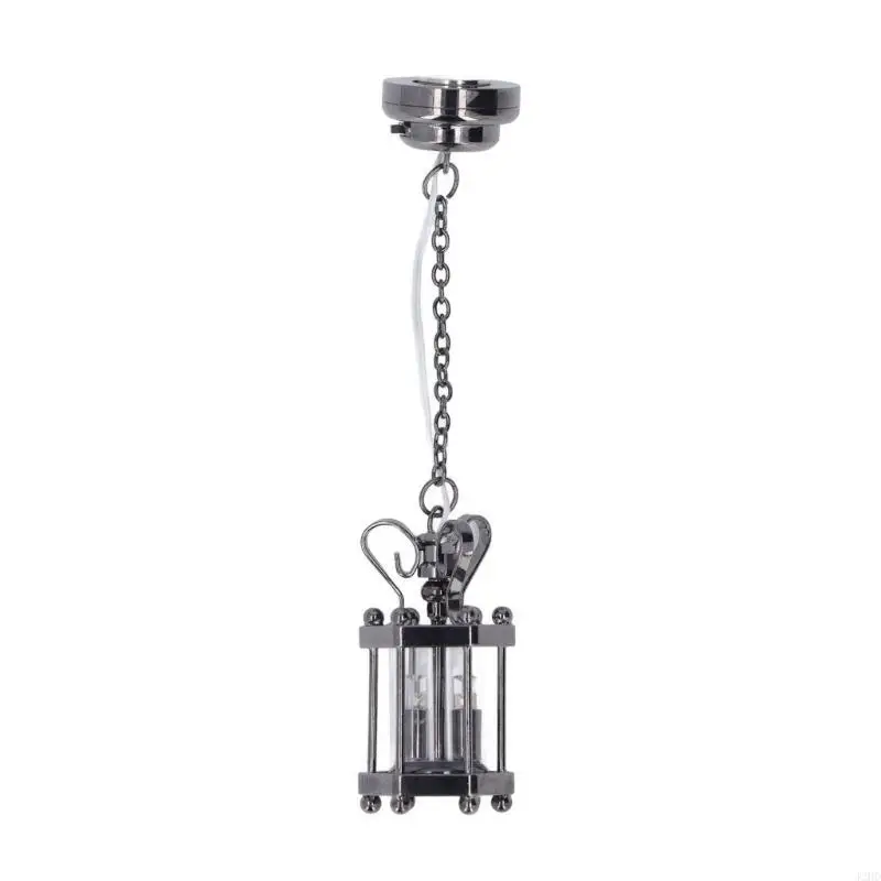 J2HD 1:12 Dollhouses Ceiling Lamp Chandelier Figure Lighting Toy for Pretend Playset