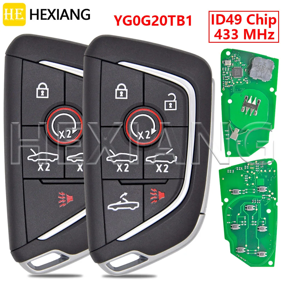 HE YG0G20TB1 ID49 433MHz Proximity Car Remote Key 13538852 13545155 13538851 13538850 For Chevrolet C8 2020 2021 2022 2023 2024