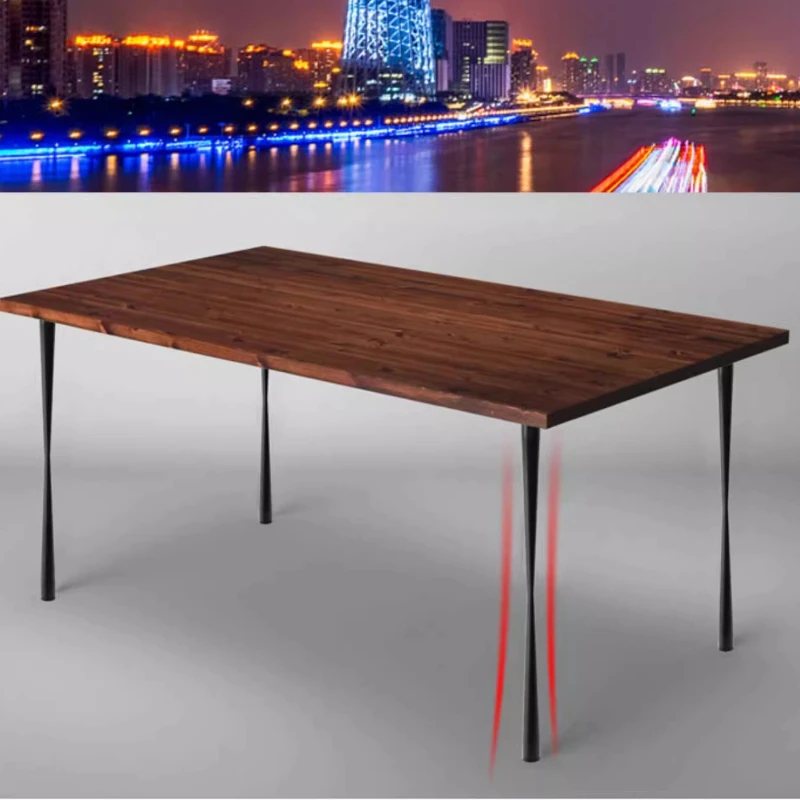 Elegant Hourglass Table Legs Sturdy Metal Desk/Tea Table Support Frame Iron Art Furniture Feet Quick Setup Table Accessories