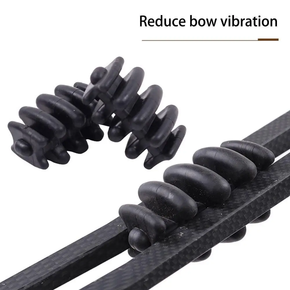 Archery Bow Stabilizer Rubber Damping Compound Bow Limbs Shock Absorber For Outdoor Sports Shooting Auxiliary Accessories