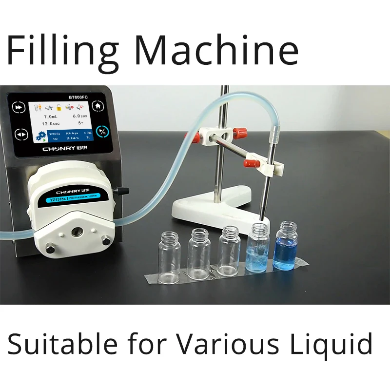 Bomba de Dispensação de Bomba Peristáltica Pequenos Frascos de Enchimento Suporte Líquido de Língua Russa Bt600fc