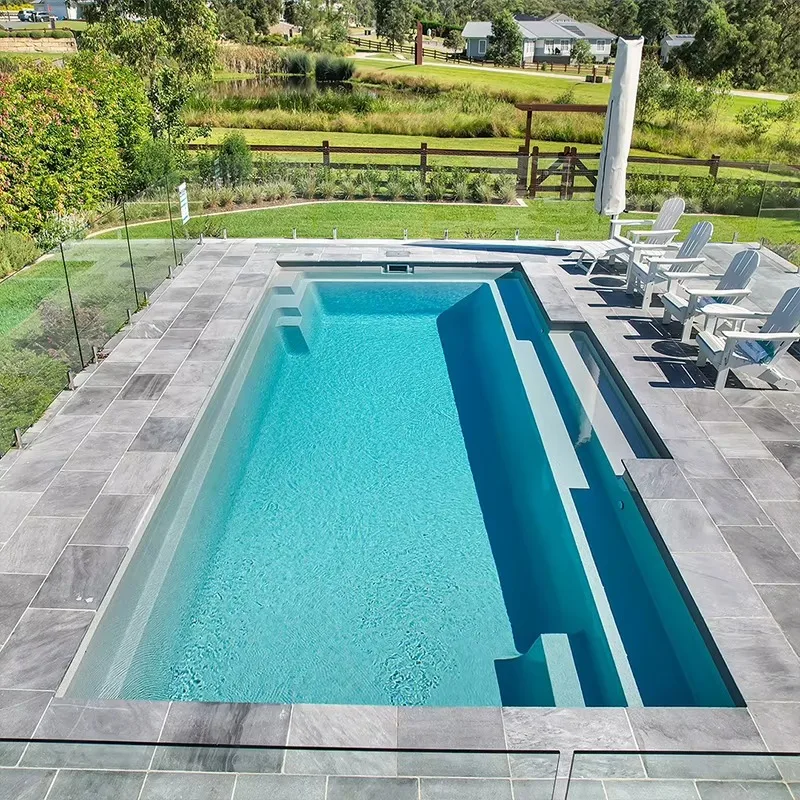Custom House Garden Fiberglass Spa Pool Hot Tub Outdoor jacuzzi Water Jet Outdoor Inground Swimming Pool