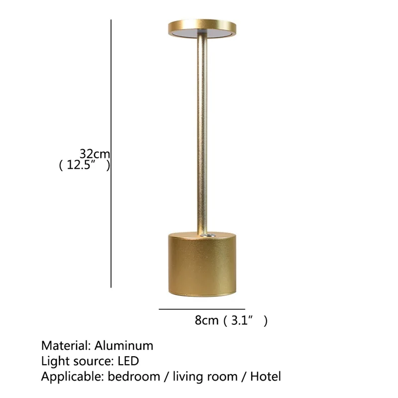 86LIGHT Nordic Table Lamp Contemporary Rechargeable Portable LED Bedside Light For Home Bed Room