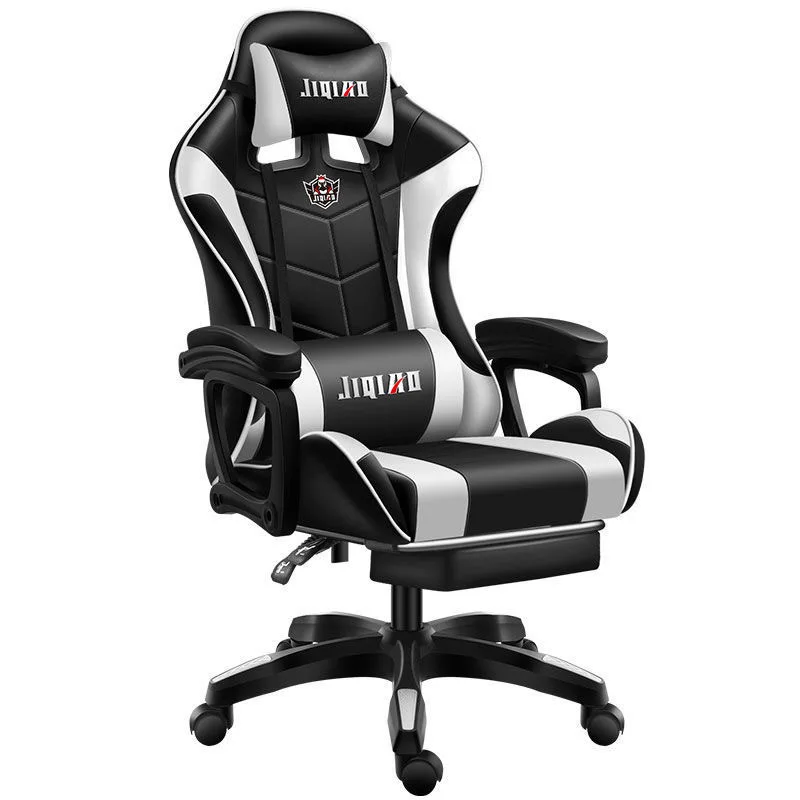 A Hot sale Factory Direct Sale Height Adjustable Comfortable RGB Gamer Massage Reclining Lift Computer LED Gaming Chair With Foo