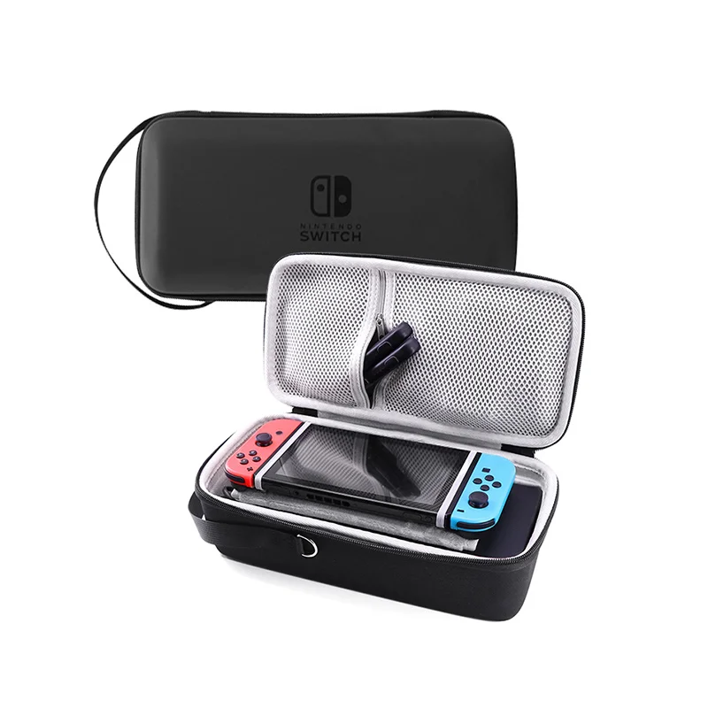 Custodia con cerniera in EVA per lettore di videogiochi con protezione rigida personalizzata portatile per accessori per Nintendo Switch custodie in Eva