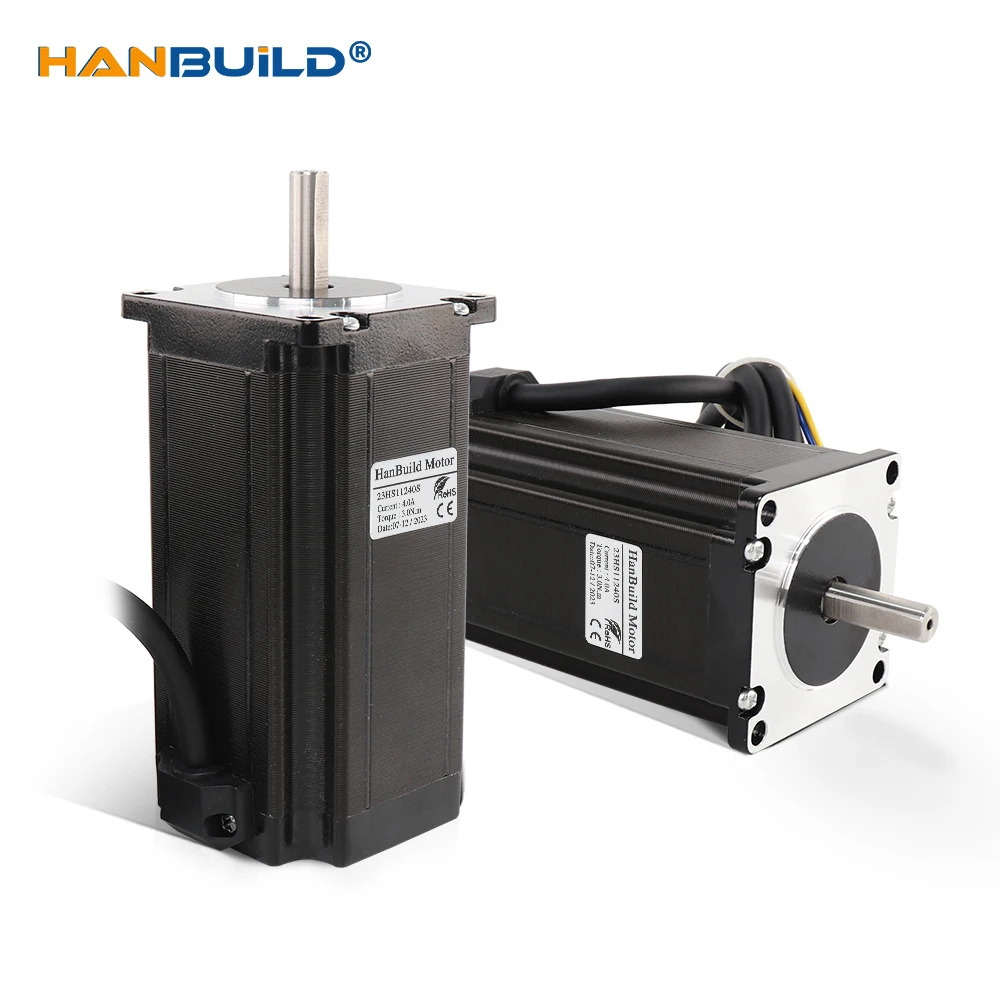 hanbuild NEMA23 Stepper Motor 4.0A 300N.CM 4-lead  23HS11240 Nema 23 Stepper Motor  57 Series motor for 3D printer accessories