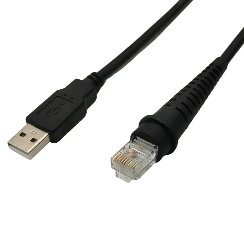Cabo ERE USB para RJ50 de 6 pés para scanners de código de barras metológicos Honeywell MS5145, MS7120, MS9540, MS7180, MS1690, MS9590, MS9520