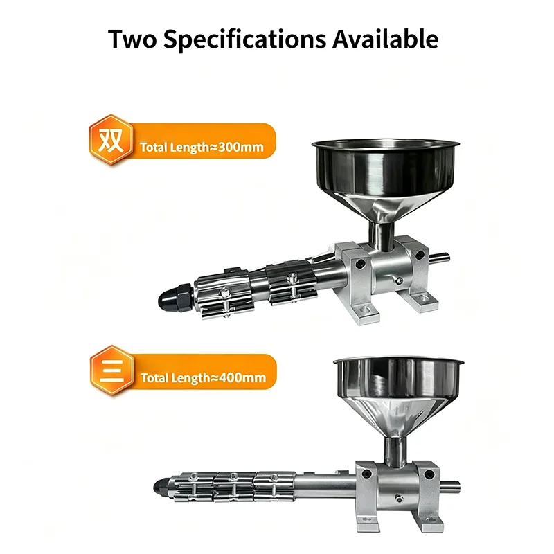 Mini Single Screw Extruder Kit 3D Filament Extrusion Machine Double/Triple Heating Barrel for PP PE 3D Printing Line