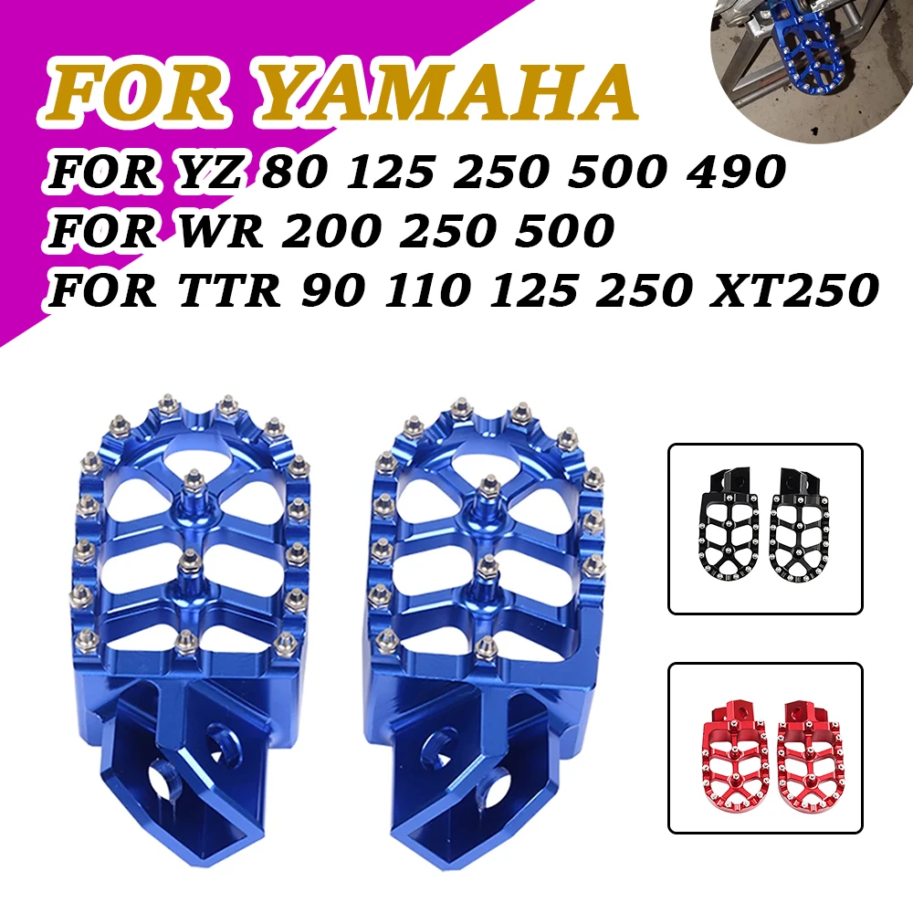 

For Yamaha YZ80 YZ125 YZ250 YZ500 YZ490 WR200 WR250 WR500 TTR90 TTR110 TTR125 XT250 Accessories Footrest Footpeg Foot Rests Pegs