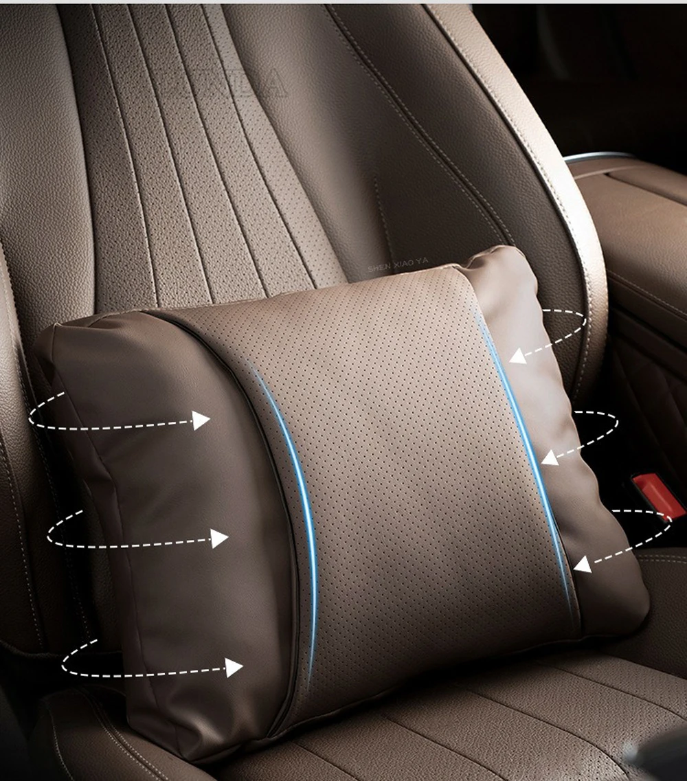 Auto Nek Kussen Reizen Comfort Auto Taille Kussen Steun Hoofdsteun Voor Bmw F30 F31 F32 F20 F10 X 1X3X5X7 E46 E60 E90 E92