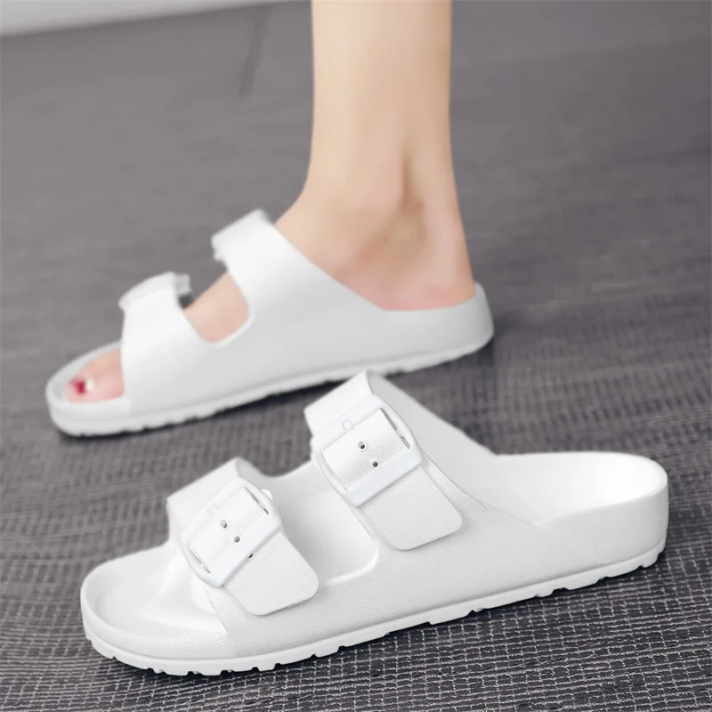 جديد الصيف قابل للتعديل الشرائح الناعمة النعال للرجال شقة إيفا النعال خفيفة الوزن المضادة للانزلاق النعال حجم 34-47 48 دروبشيبينغ #4