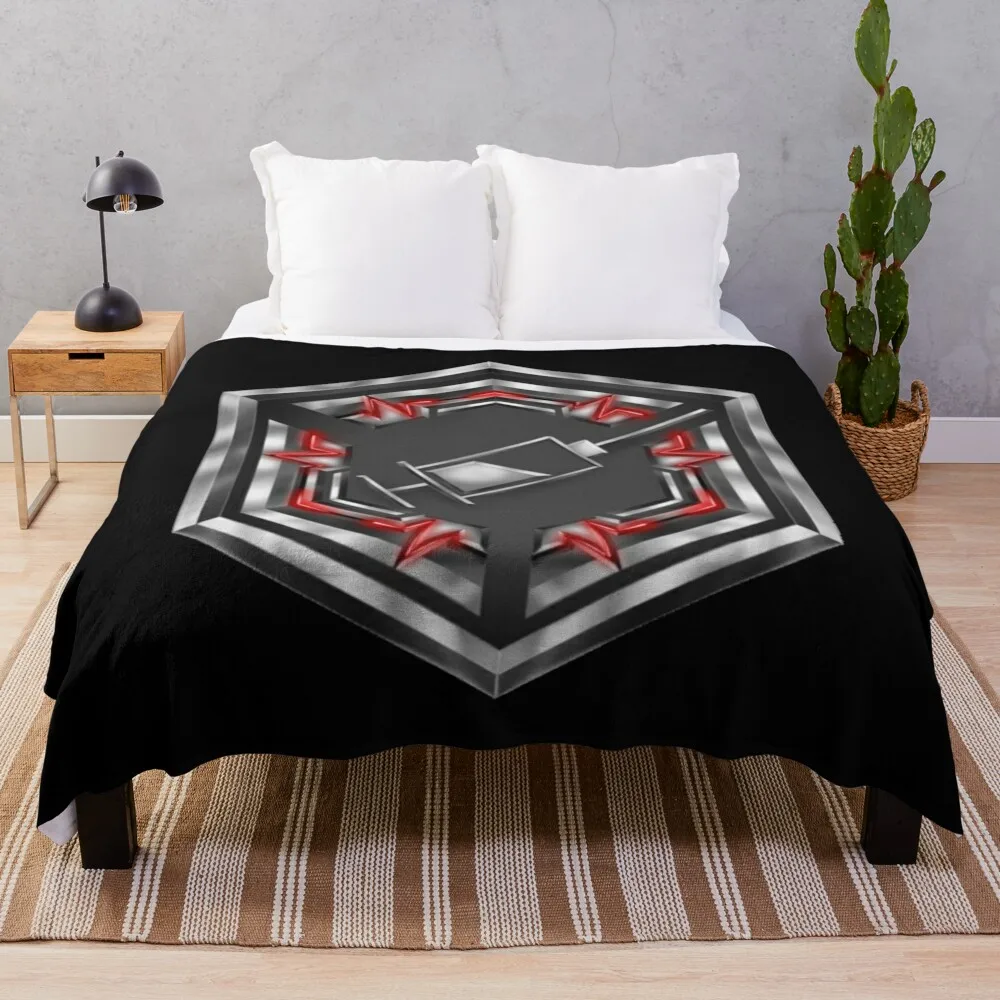 

Medic Badge Throw Blanket Decorative Throw Retros decorative Blankets