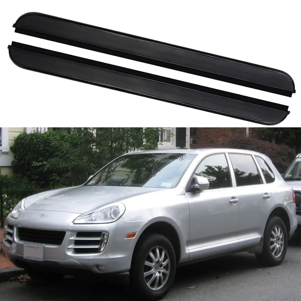 

High Quality Aluminium Alloy 2PCS Side Steps Running Boards Nerf Bars Side Pedal Protector Fits for Porsche Cayenne 2003-2010