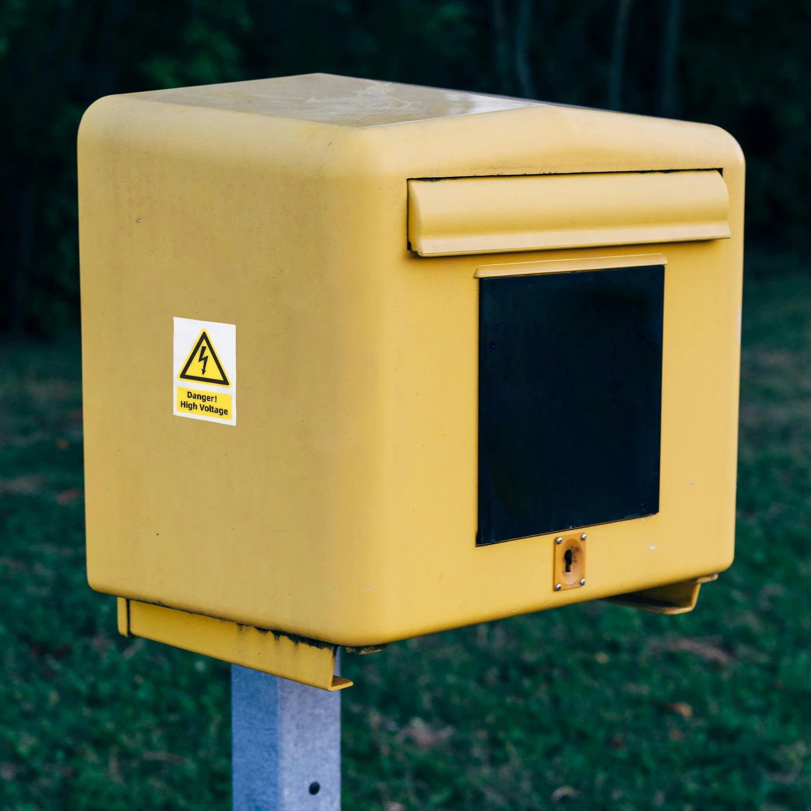 

High Voltage Warning Label Safety Sign Caution Stickers Electric Fence Signage Water Resistant Strong Adhesive Bold
