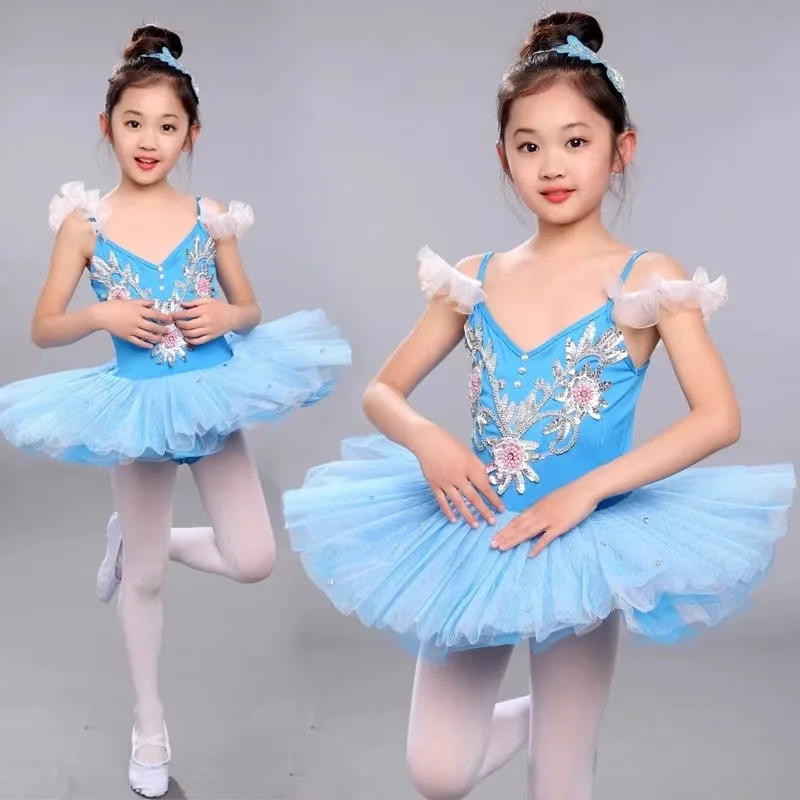 Ballet clothing new practice clothes, girls gymnastics clothing performance clothes, children's tutu test clothes