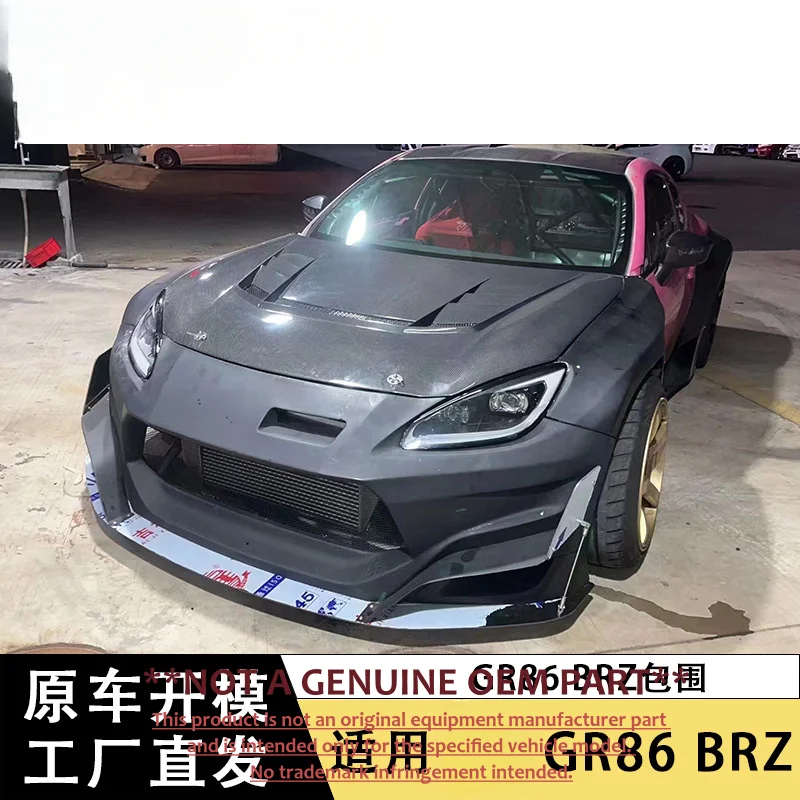 For Toyota GR86 Subaru BRZ Rocket Bunny Wide Body Kit Front Lip Rear Lip Side Skirt Modification Parts