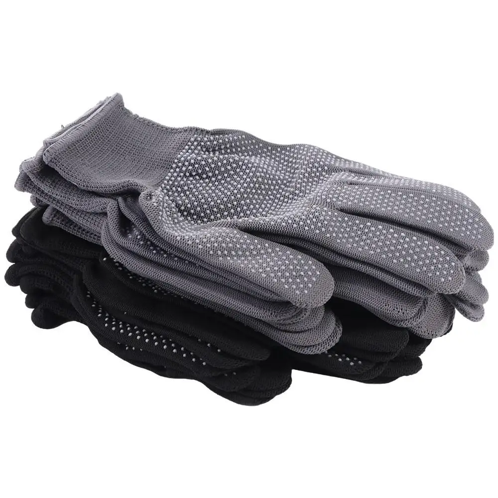 5Pair Portable Safety Work Gloves Nylon Non-slip Working Gloves Breathable Anti-Fouling Labor Protection Gloves Workplace