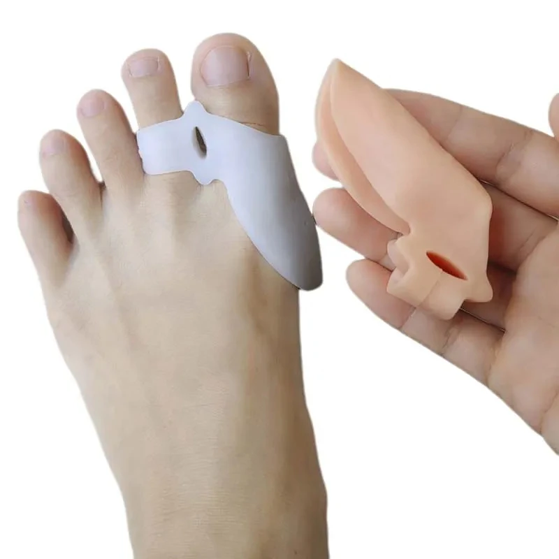 

1Pair Silicone Hammer Toe Overlapping Splitter Gel Hallux Valgus Corrector Separators Bunion Bone Adjuster Foot Care Tools