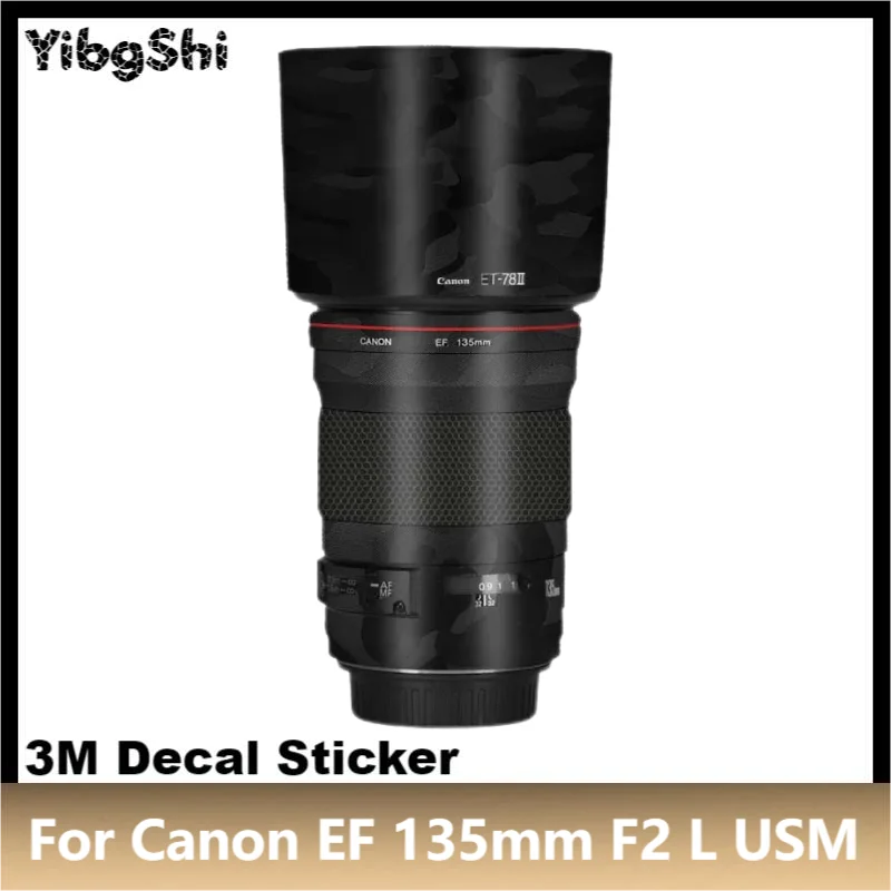 

Виниловая пленка для Canon EF 135 мм F2 L USM наклейка на рассеиватель, Защитная пленка для защиты от царапин EF135 F2L F/2 F/2L