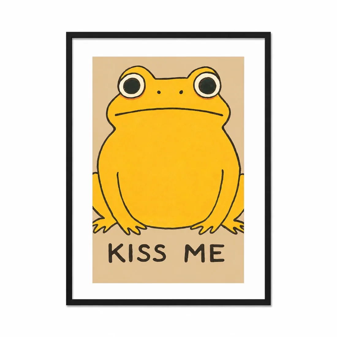 Kissable Creature Poster,Canvas Wall Print,Modern Art Illustration,High‑Grade Home Decoration Artwork for Bedroom,Living Room