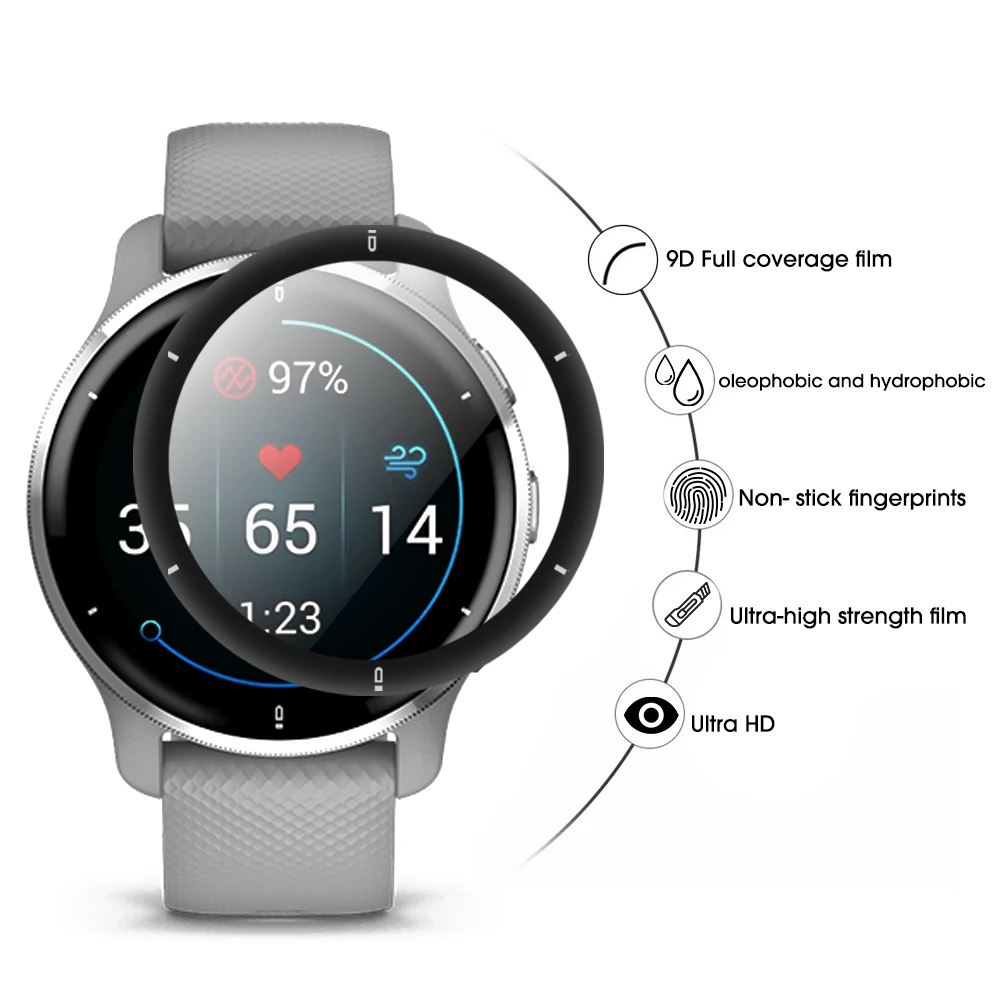 ل Garmin Venu 2 Plus ساعة ذكية واقي للشاشة لينة طبقة رقيقة واقية Venu2plus غطاء وقائي ل Garmin Venu2 زائد لا الزجاج