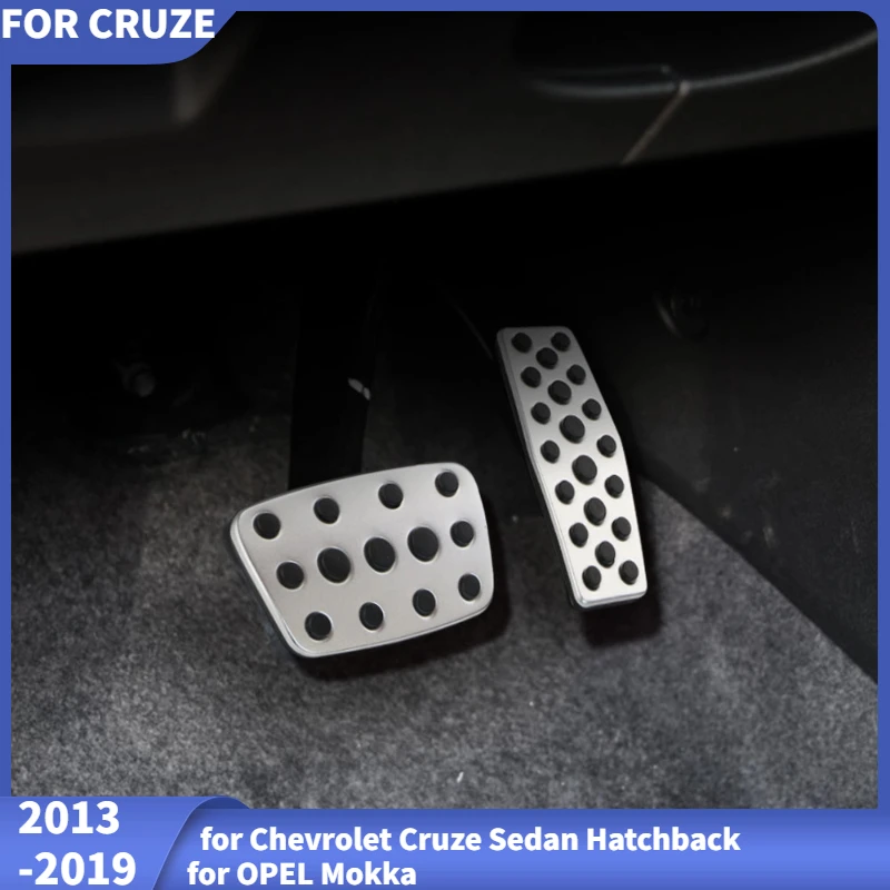 Stainless Steel Pedal Pads Cover for Chevrolet Cruze Sedan Hatchback for OPEL Mokka 2013-2019 ASTRA J Insignia Car Styling