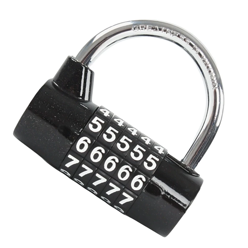 ABKO-5 Numero di cifre Combinazione Password da viaggio Lucchetto a combinazione Lucchetto con codice in lega di zinco Codice di sicurezza sicuro