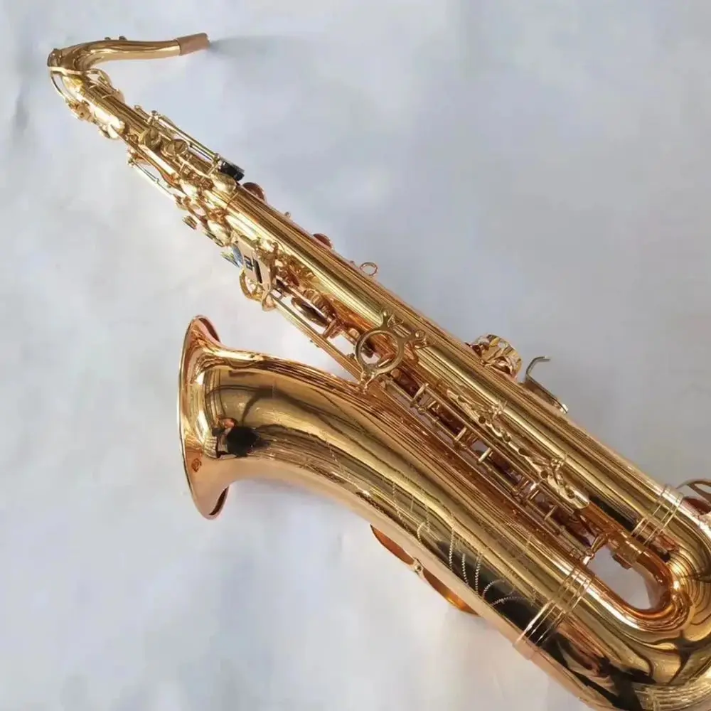 New golden 875 B tune professional Tenor saxophone double rib abalone key professional-grade tone tenor sax jazz instrument