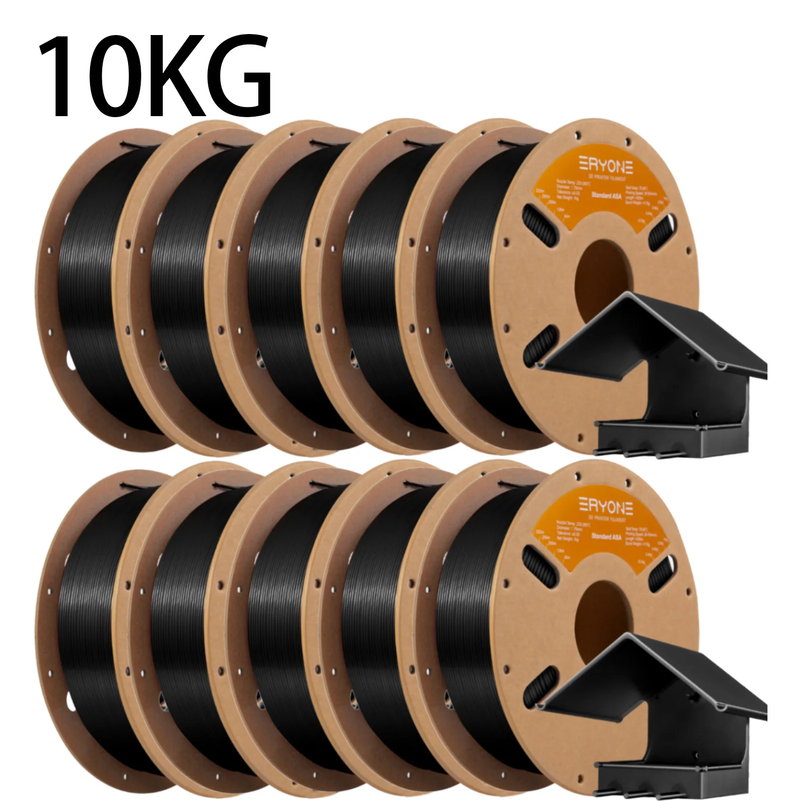 ERYONE 10KG Promotion Nouvelle Arrivée Filament d'impression 3D ASA 1.75mm 1KG pour imprimante 3D FDM Expédition rapide Bobine de 1KG