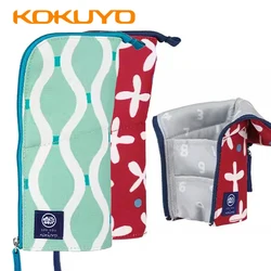 Japan KOKUYO Pencil Case Standing Pen Holder Retractable Pencil Bag Large Capacity Stationery Box Kawaii School Supplies