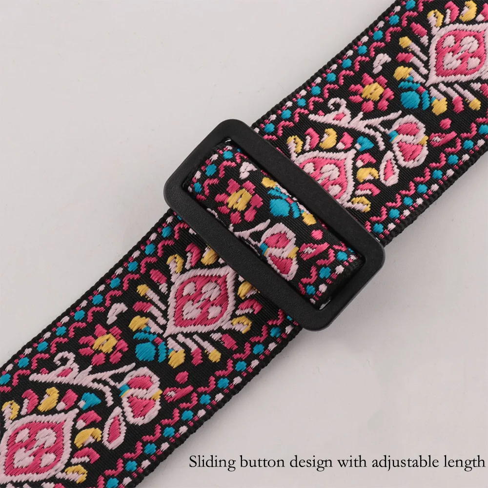 Guitar Strap 5Cm Trend All-In-One Crossbody Bag Wide Strap Guitar Personality Strap Ethnic Wind Widened And Thickened