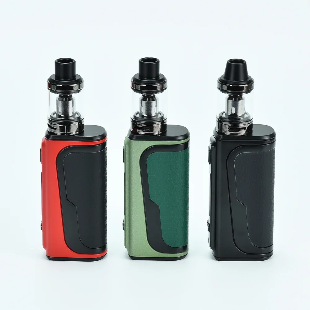 Wolf coolvape kits de vaporizador de cigarro e5 120w mod kit cigarros eletrônicos vape embutido 1800mah tela oled 2.5ml atomizador