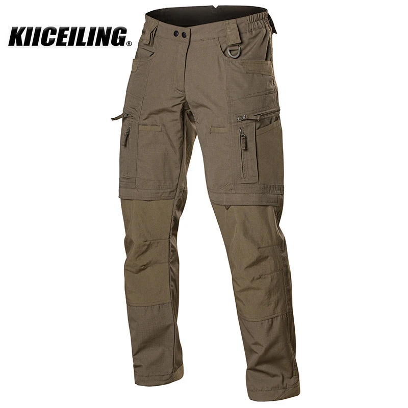 KIICEILING MP-G5 Cargo Pants Men Tactical Pants Casual Camouflage Hiking Joggers Waterproof Pants Women streetwear