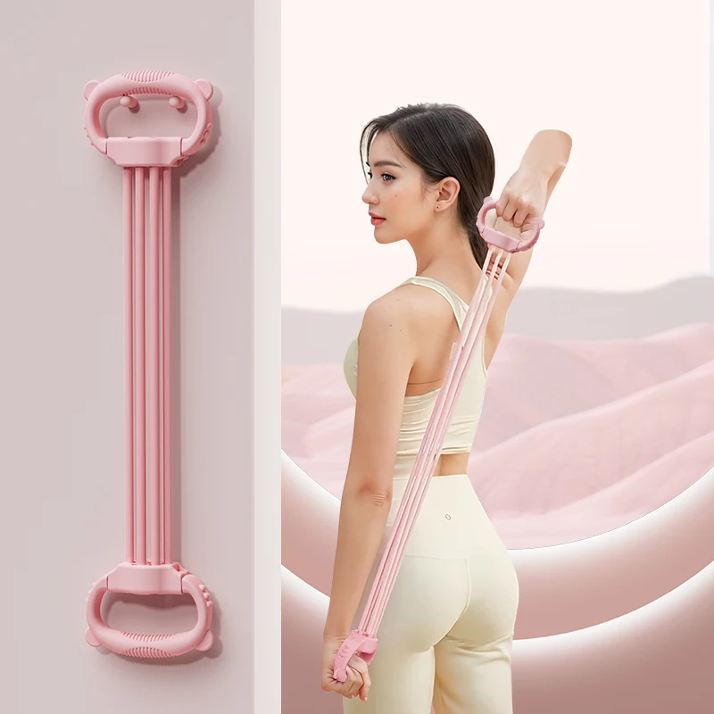 Adjustable TPE Yoga Toning Tubes Resistance Band for Bodybuilding Chest Expander Workout Pull Strength Training Exercise