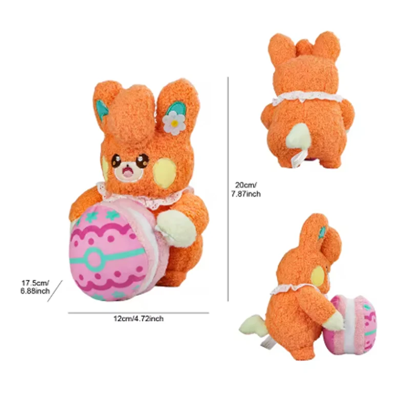 20cm Original Plush Easter Series Pikachu Eevee Scorbunny Sylveon Pawmi Plush Doll Pillow Xmas Birthday Gift for Children