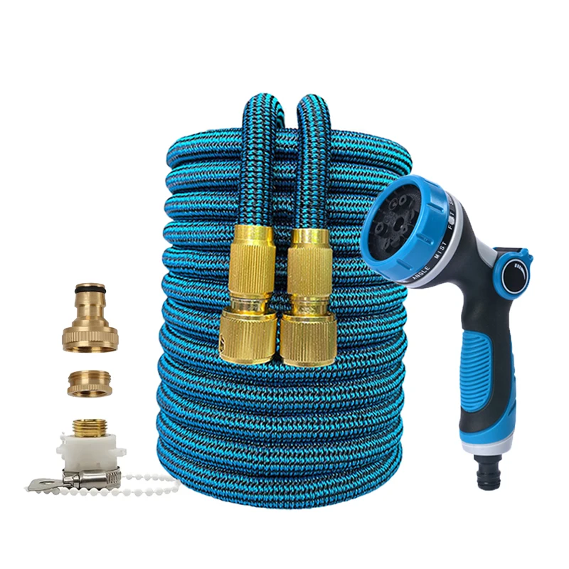 

Garden Water Hose Expandable Double Metal Connector High Pressure Pvc Reel Magic Water Pipes for Garden Farm Irrigation Car Wash